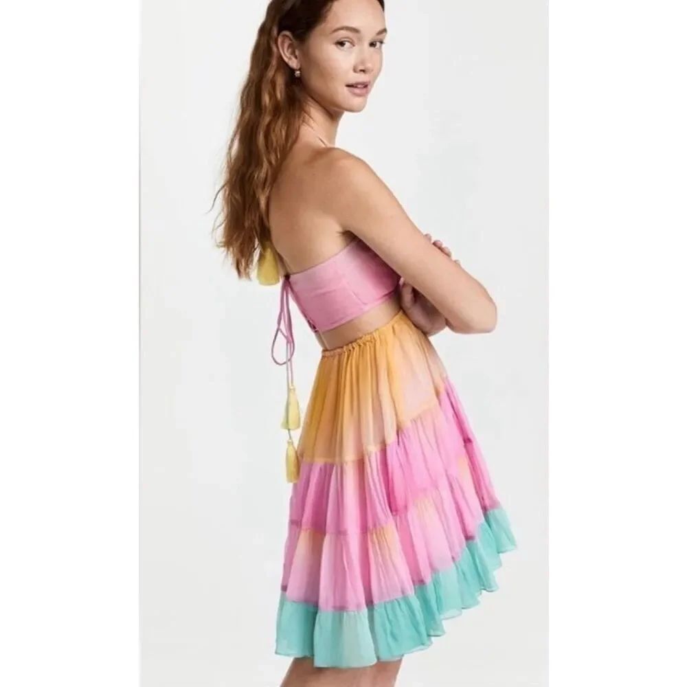 Rococo Sand Zale Cutout Mini Dress Size L